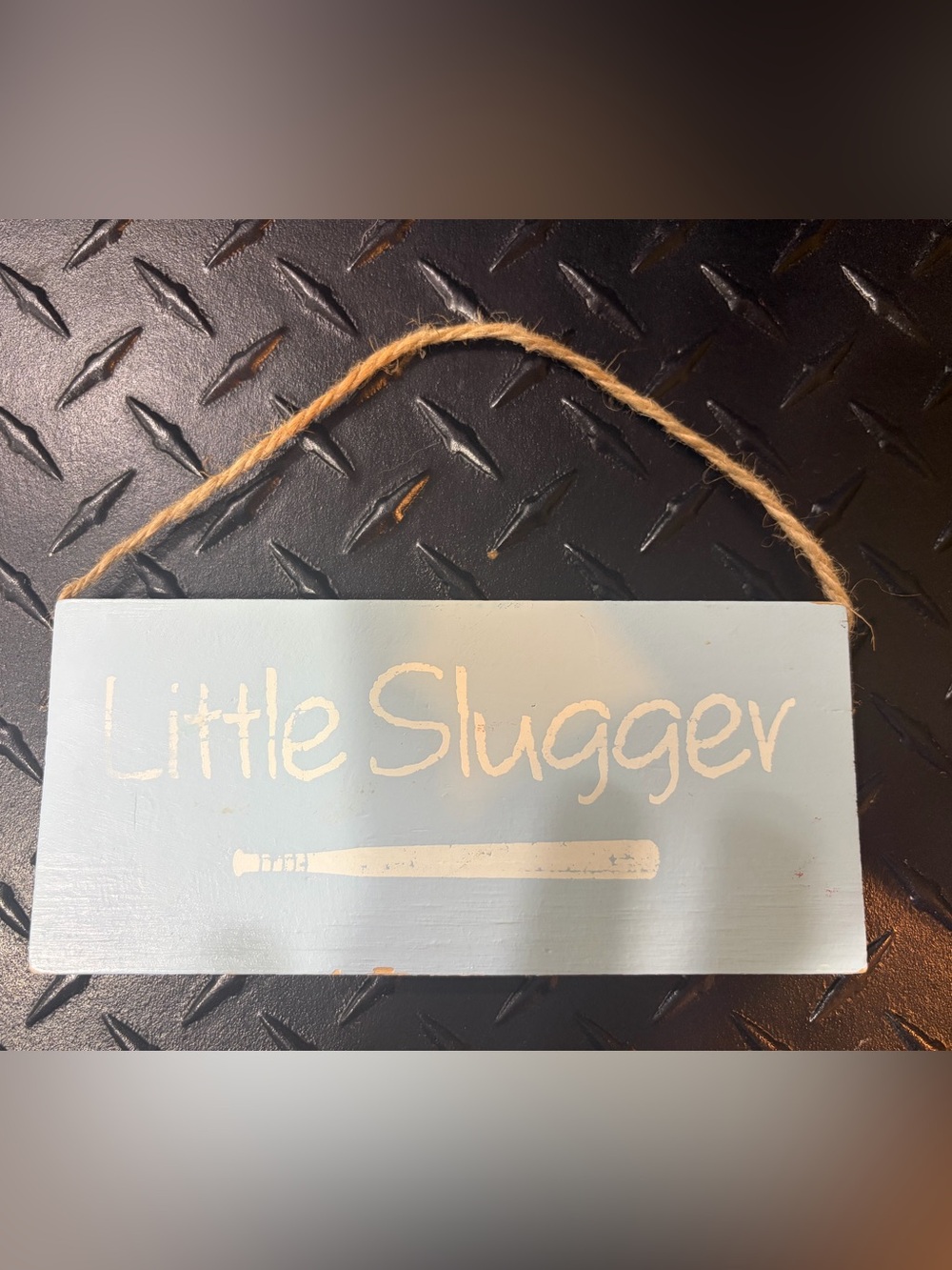 Little Slugger Blue Wall Sign